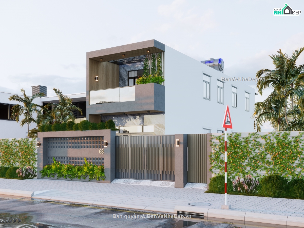 nhà phố 2 tầng 5x18m,nhà phố,nhà phố hiện đại